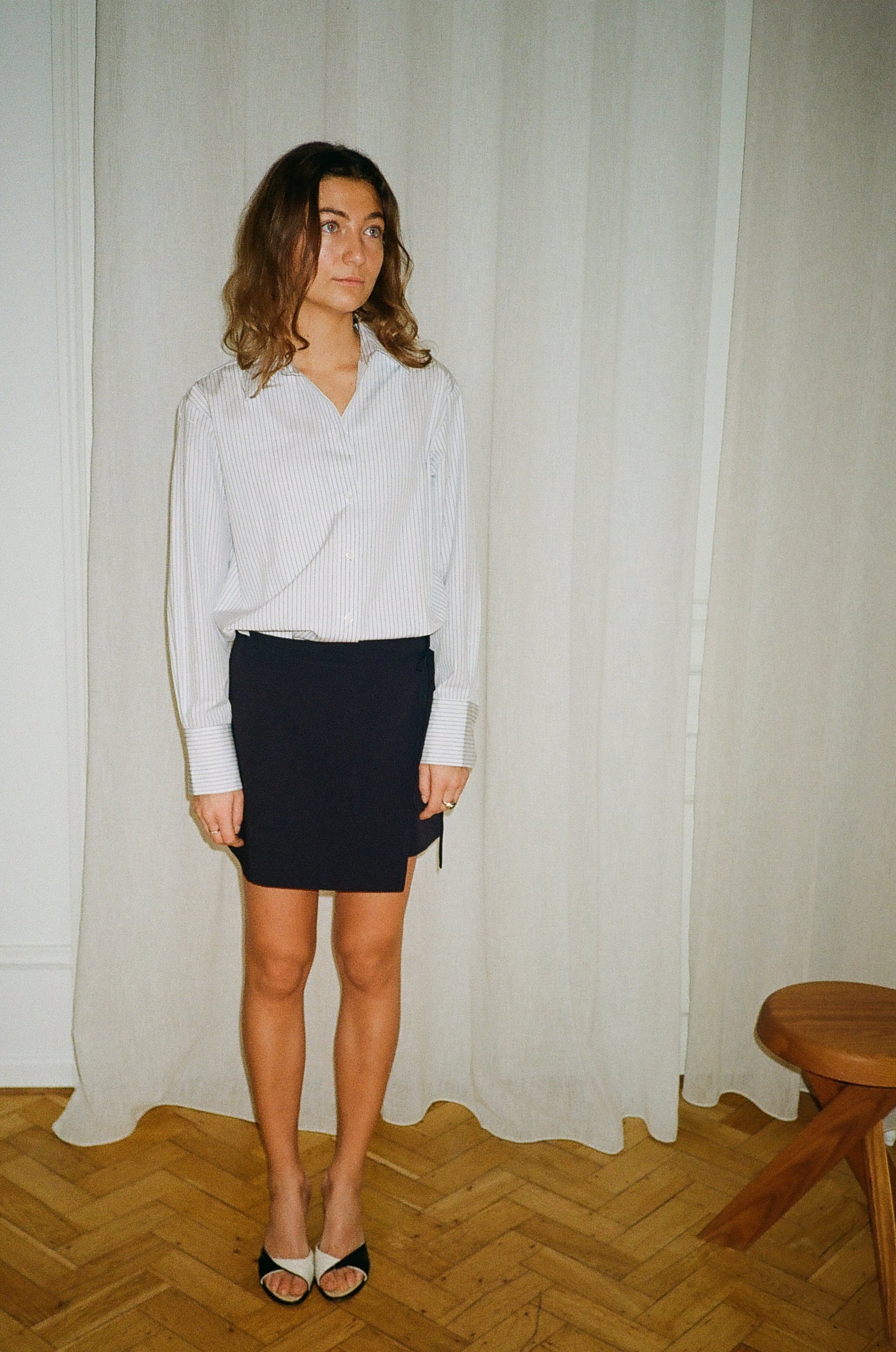 Ella Skirt Navy Blue