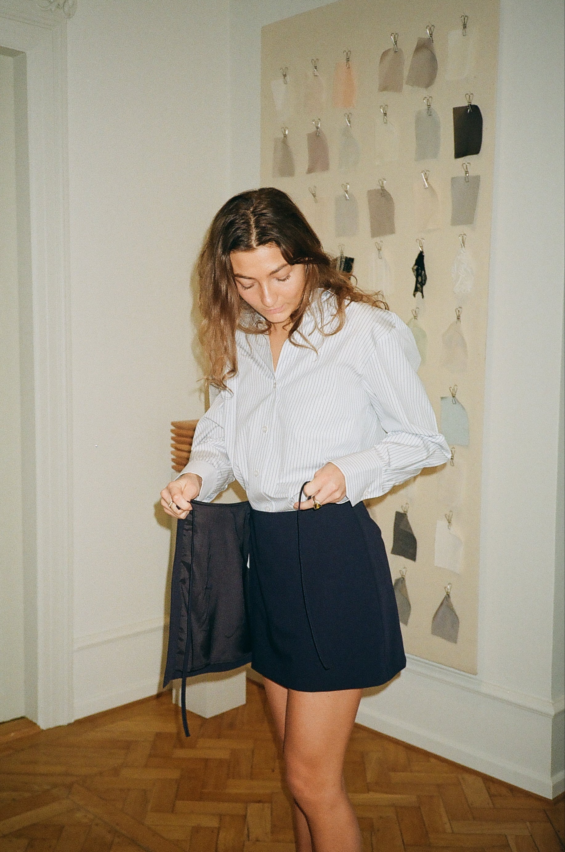 Ella Skirt Navy Blue