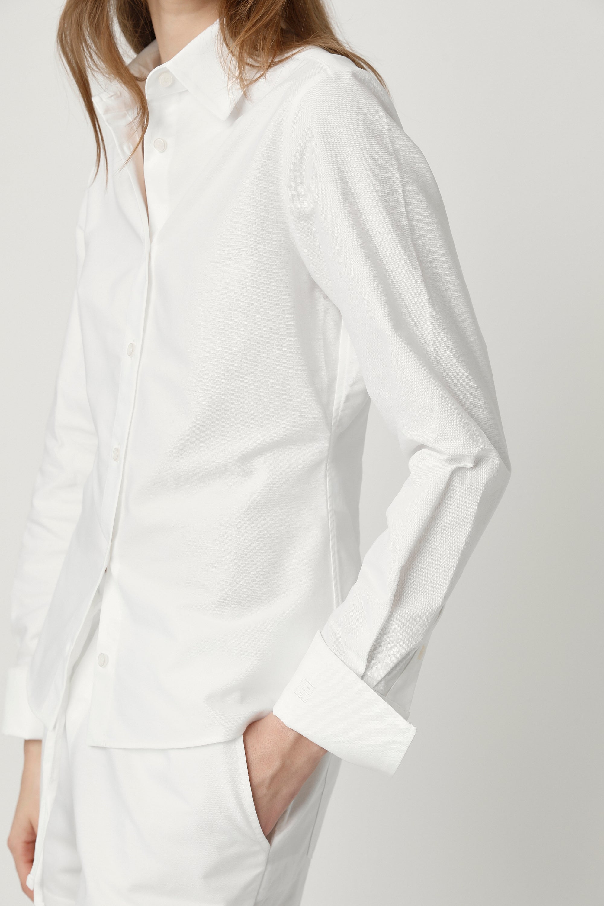 Lauren Fitted Shirt White