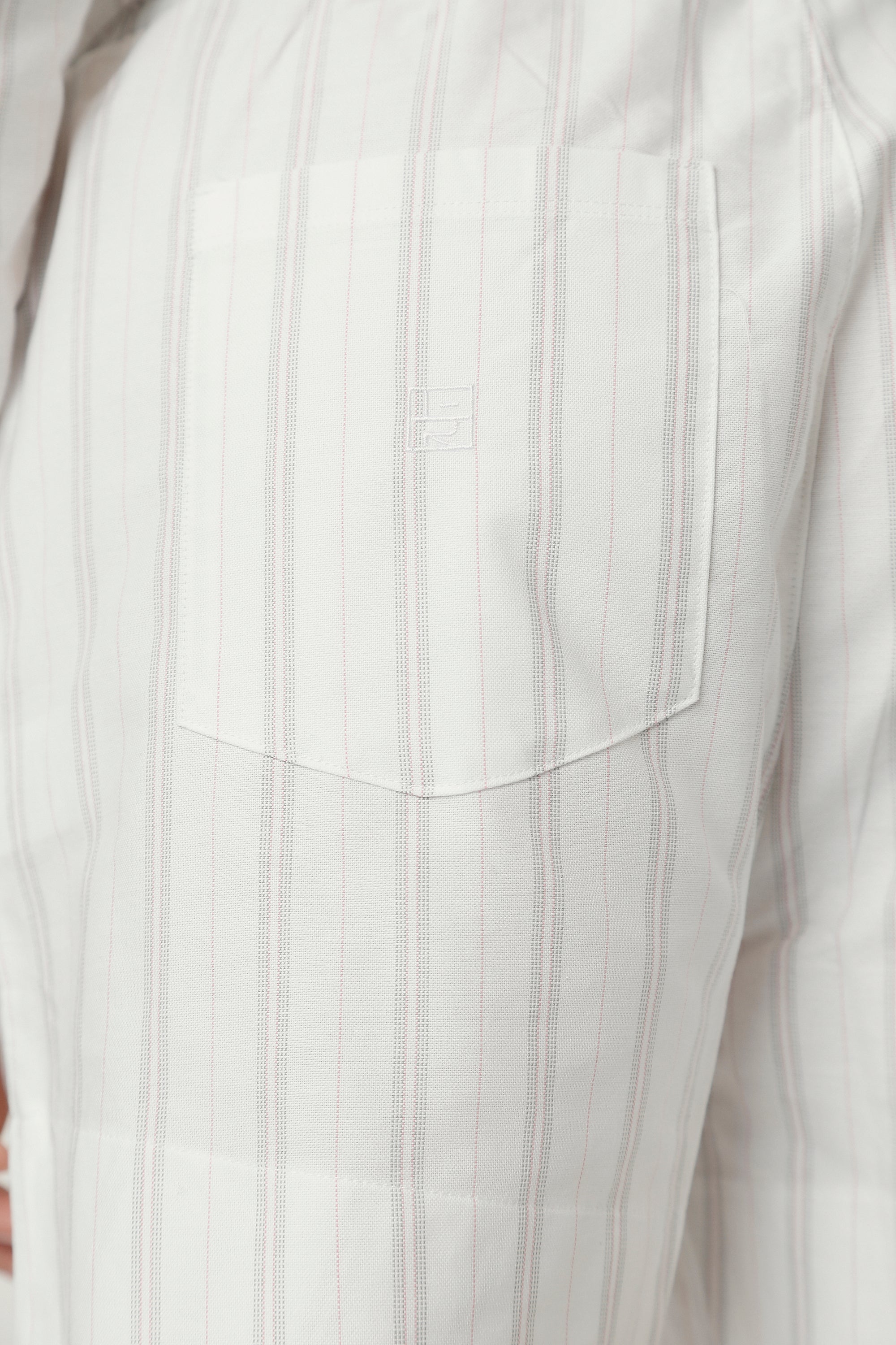 Norma Shorts White and Pink Striped