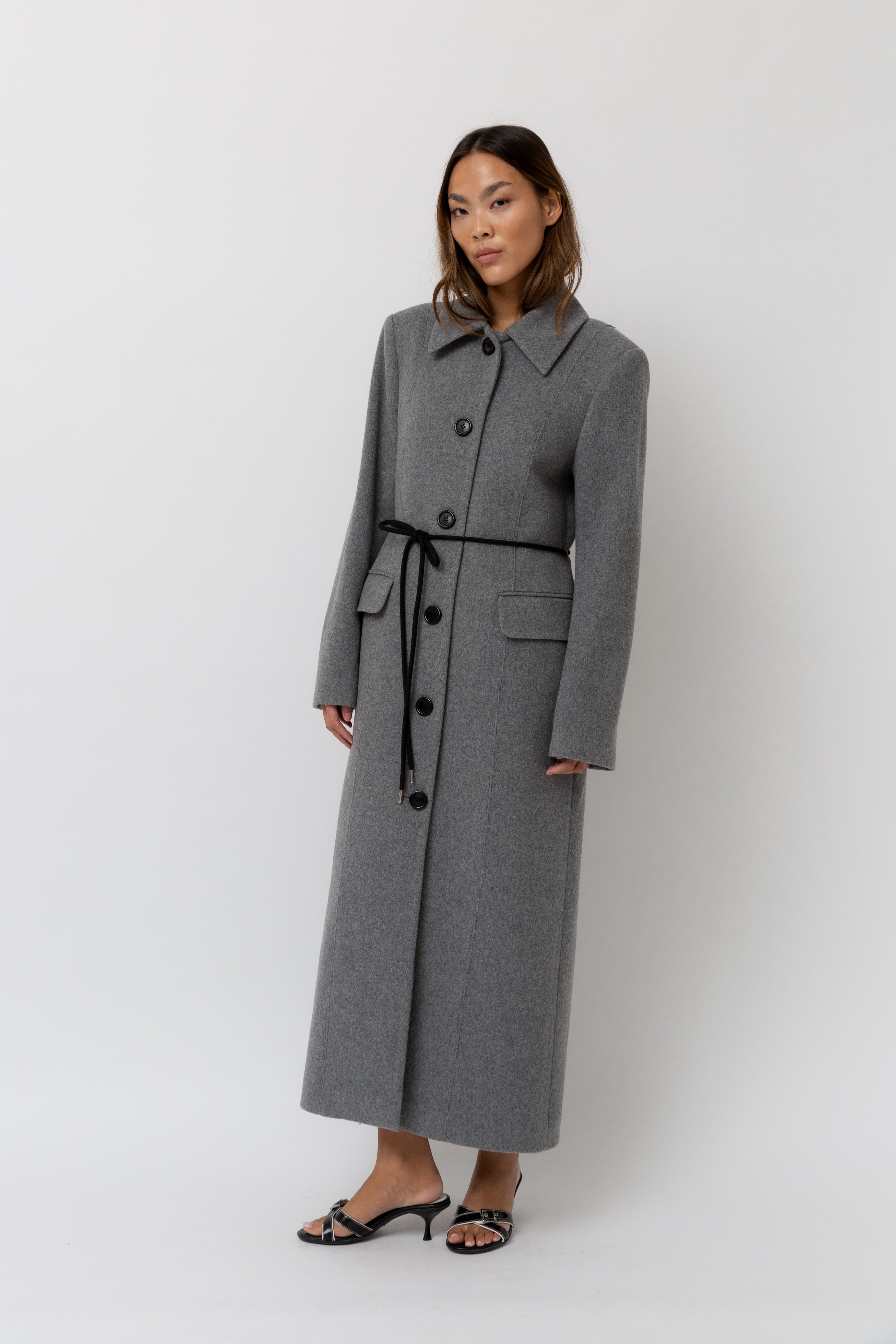 Julie Coat Light Grey