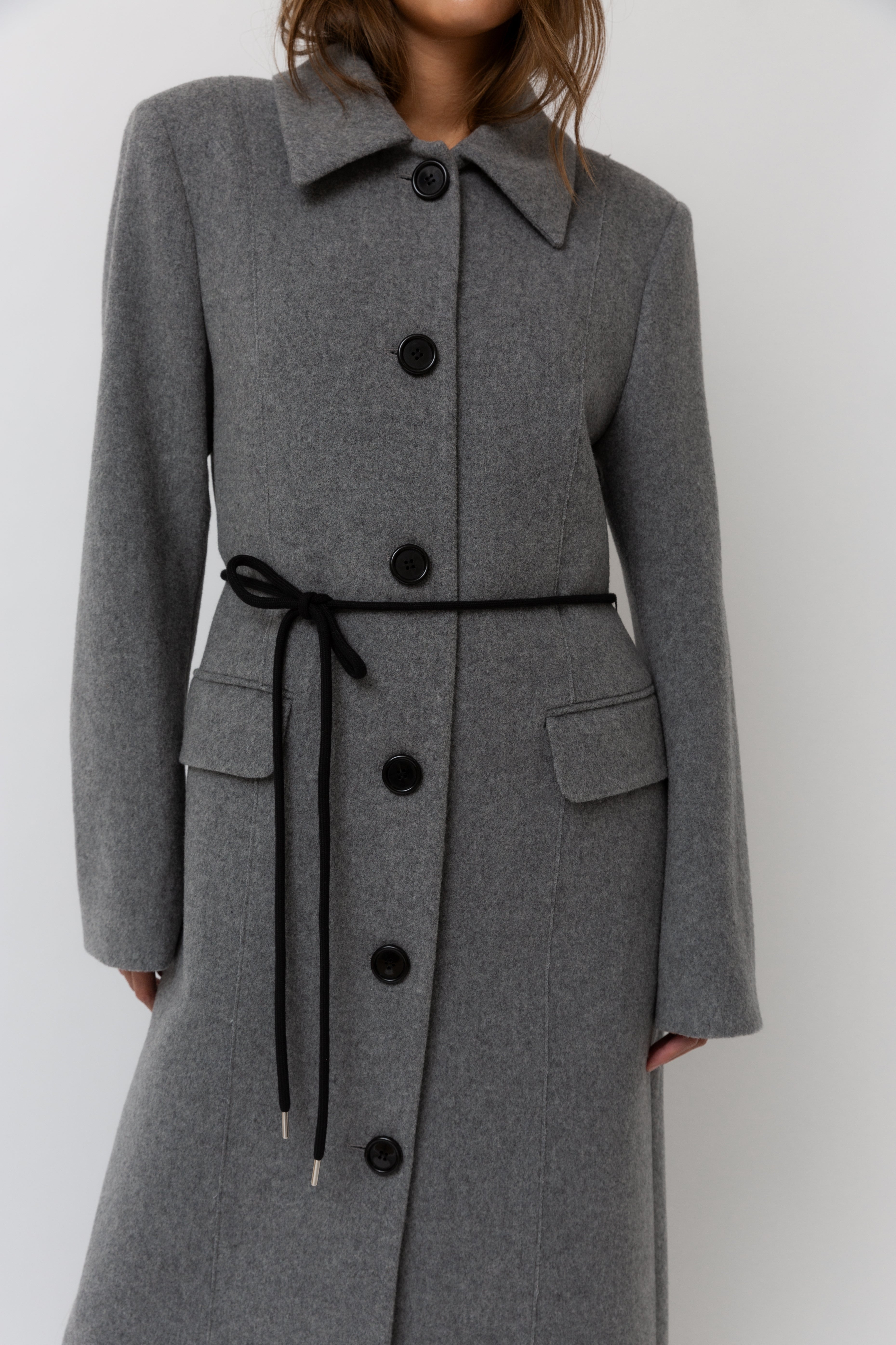 Julie Coat Light Grey