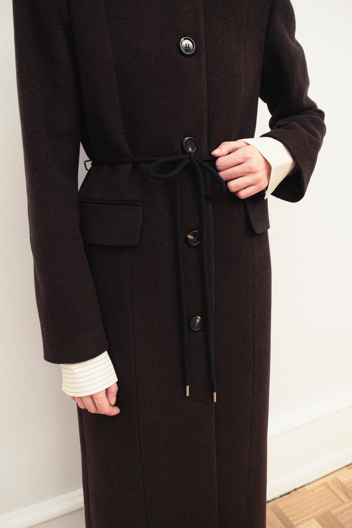 Julie Coat Dark Brown