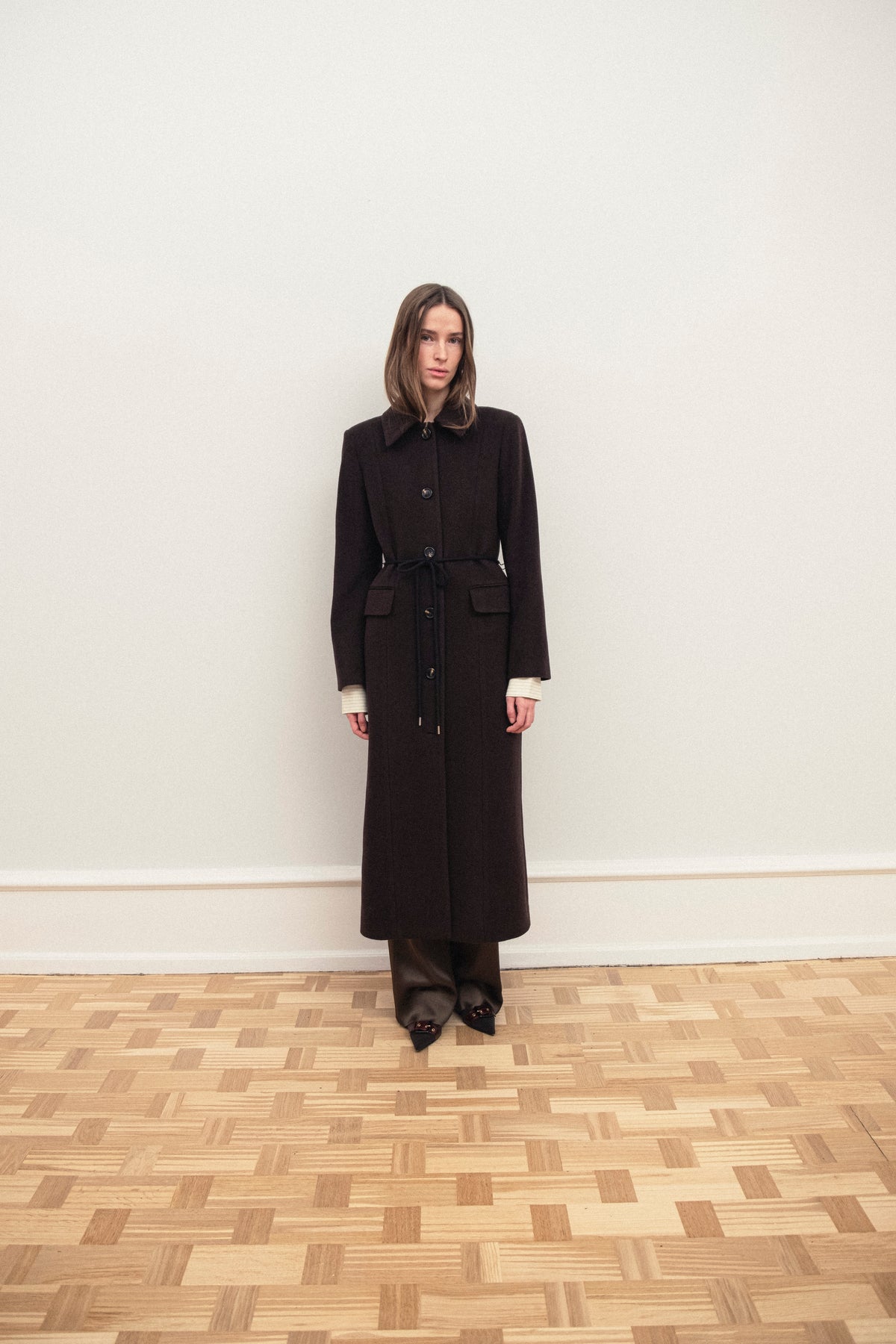 Julie Coat Dark Brown