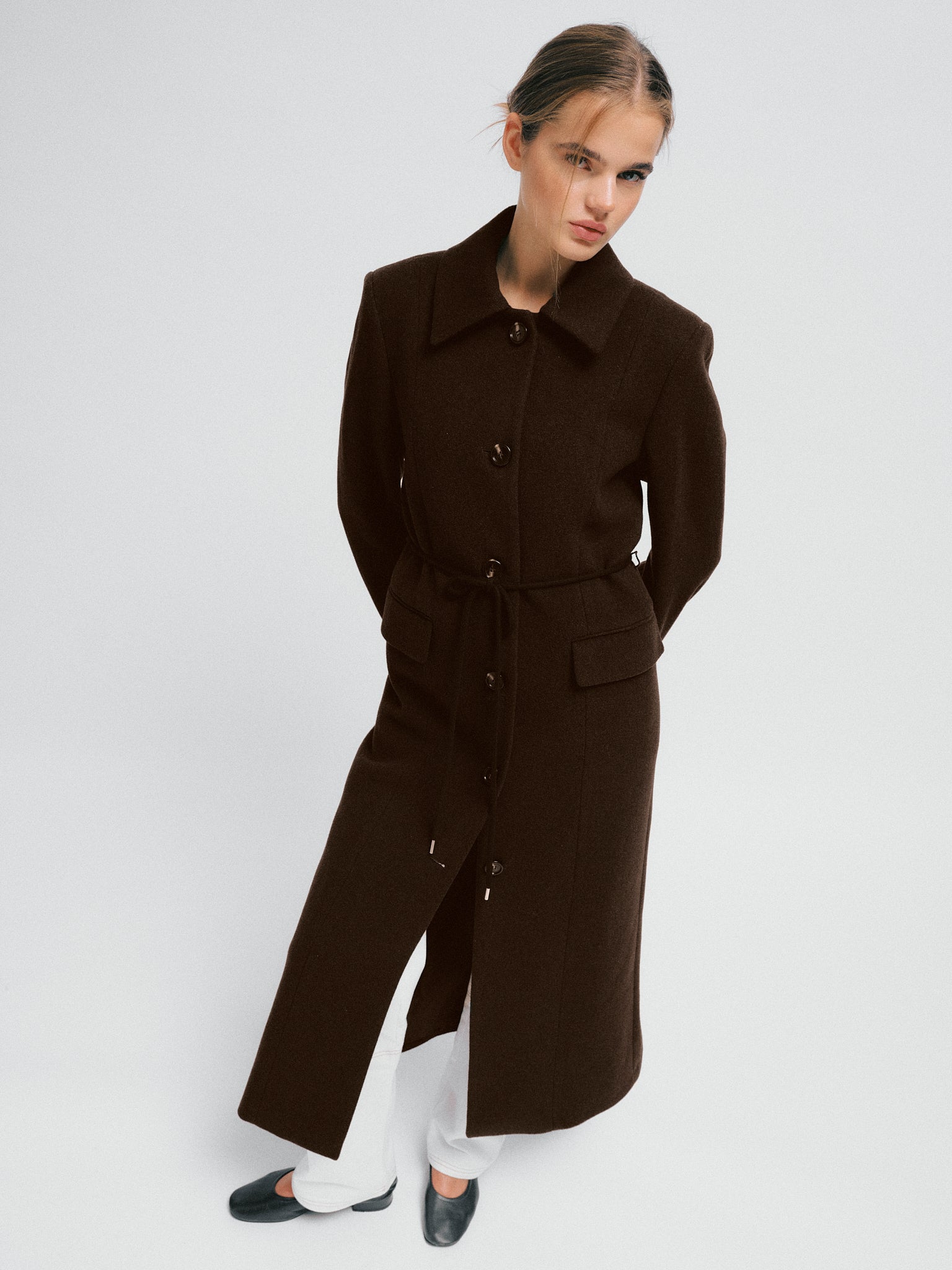 Julie Coat Dark Brown