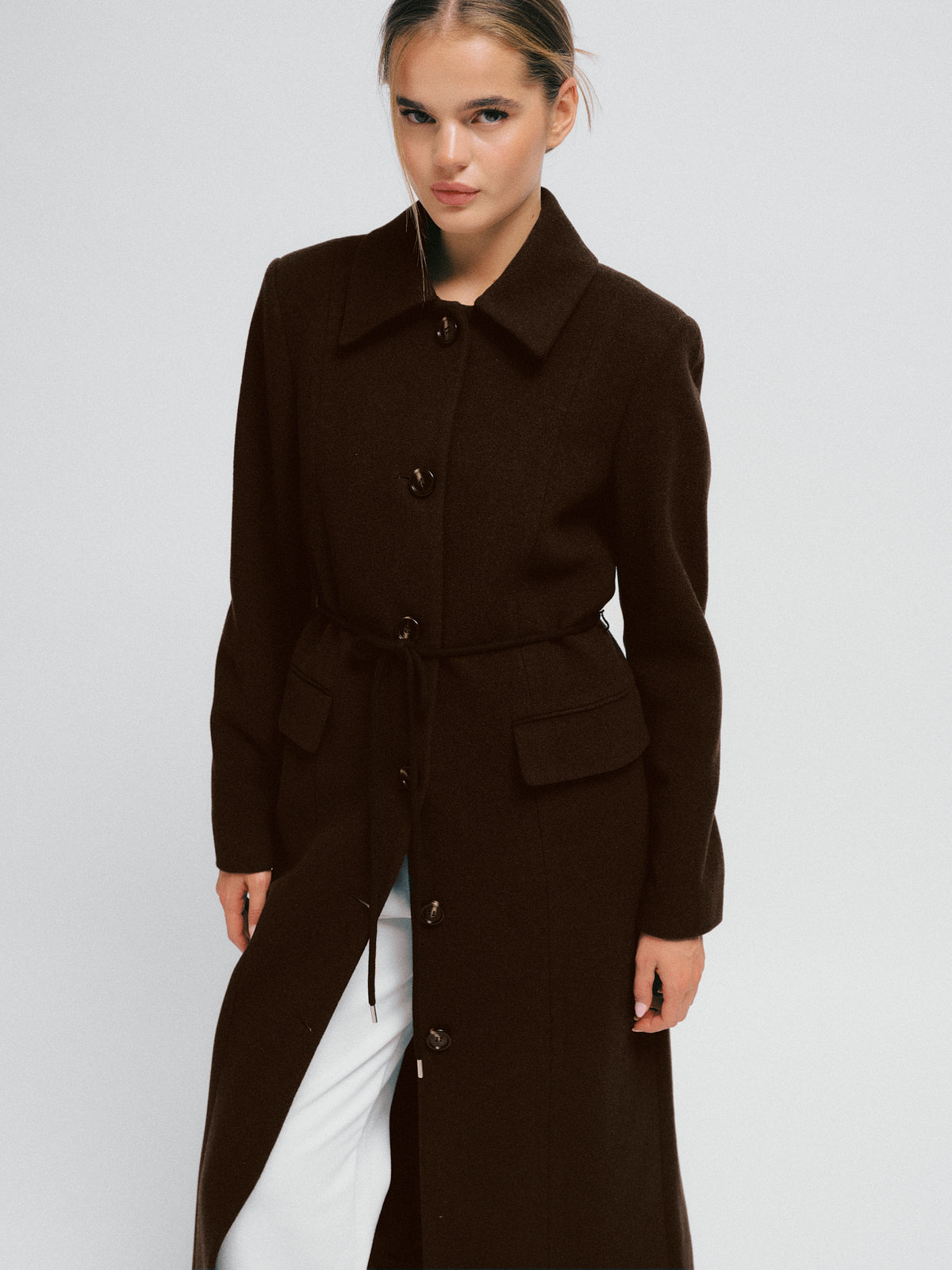 Julie Coat Dark Brown