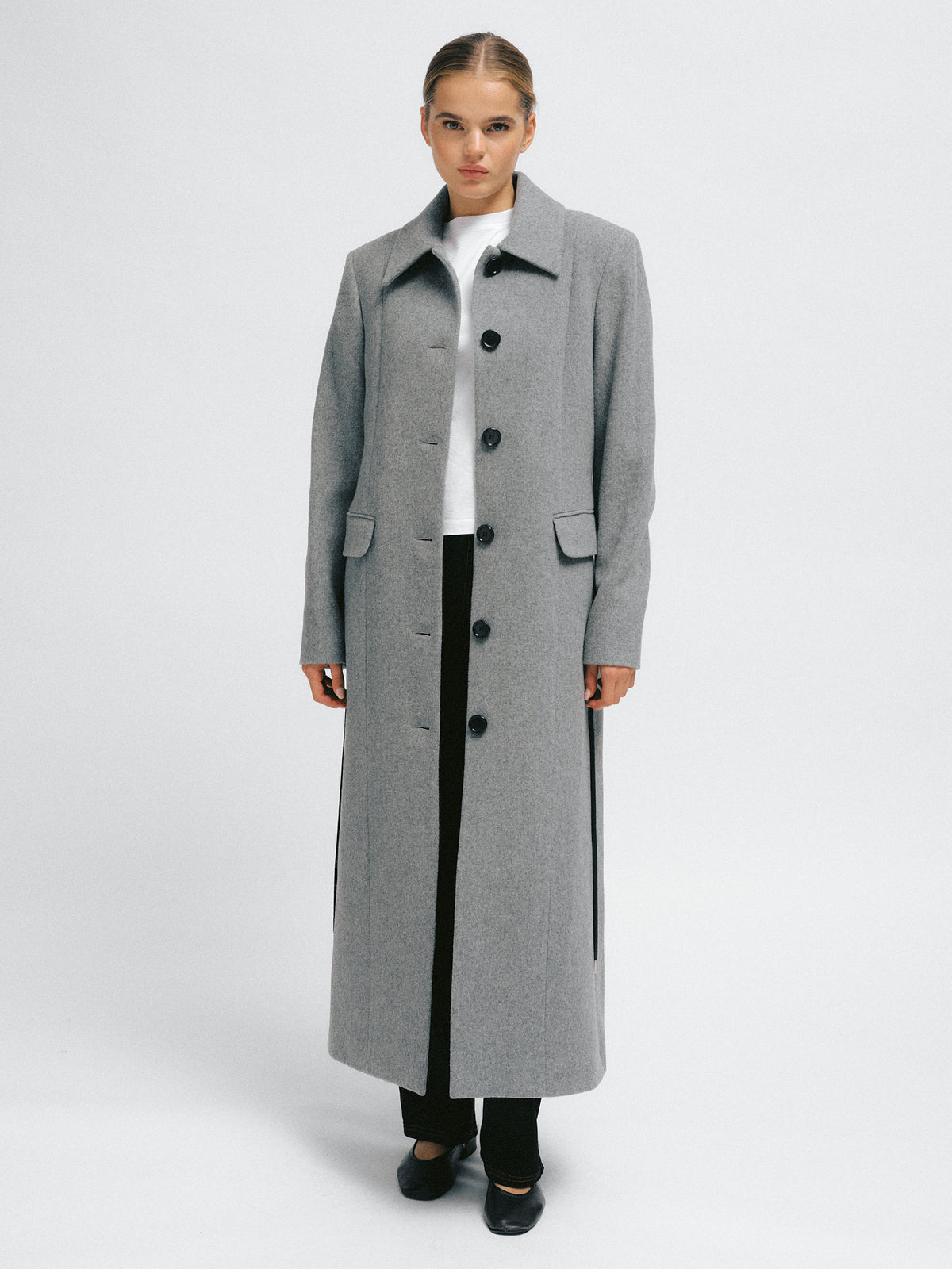 Julie Coat Light Grey