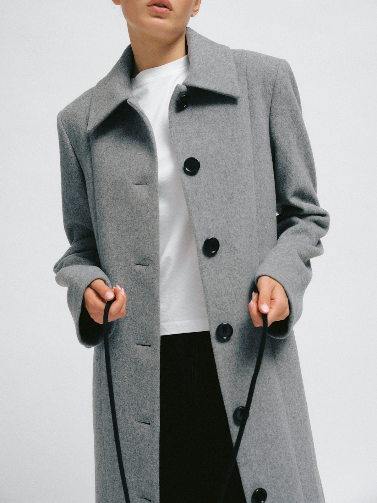 Julie Coat Light Grey