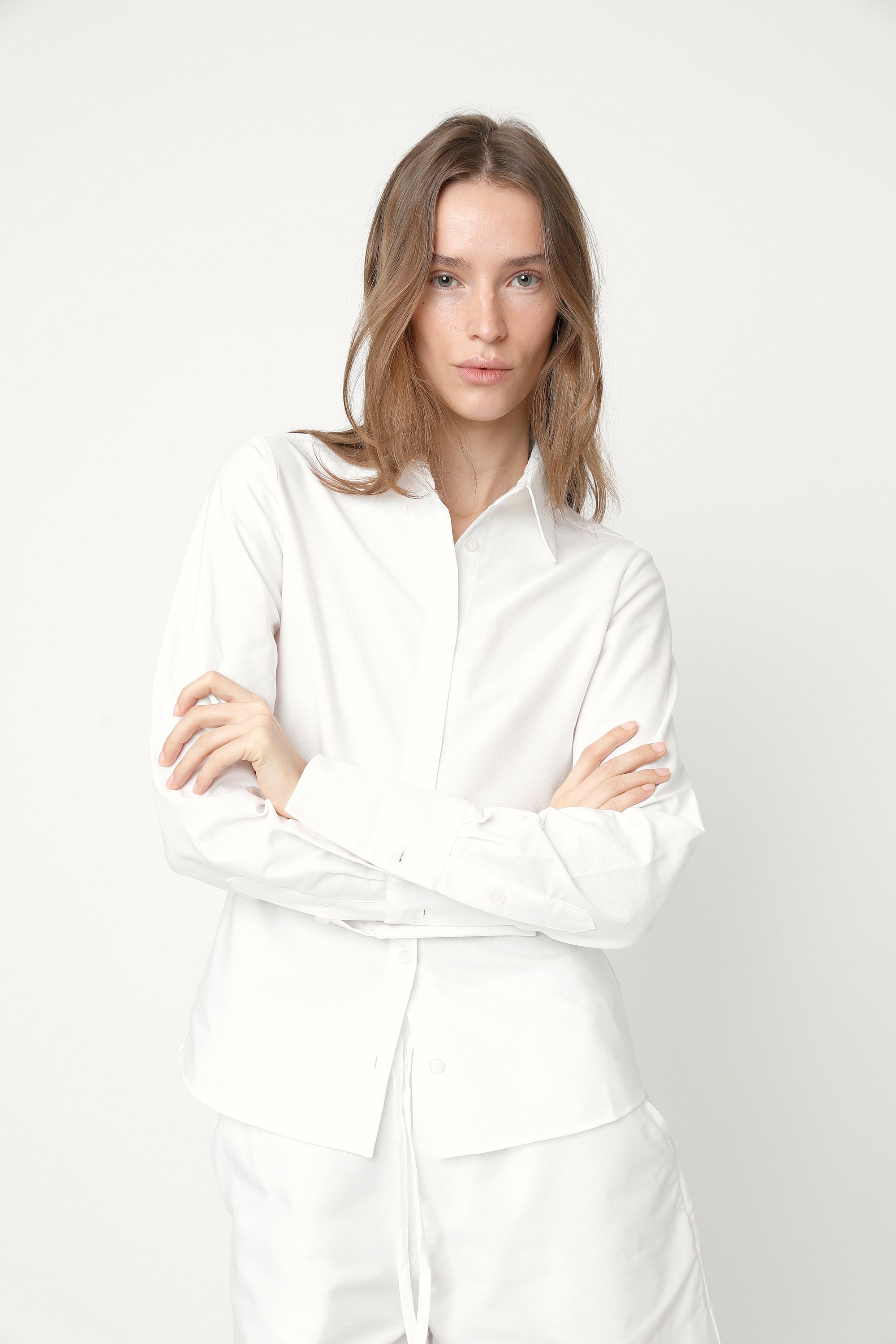 Lauren Fitted Shirt White