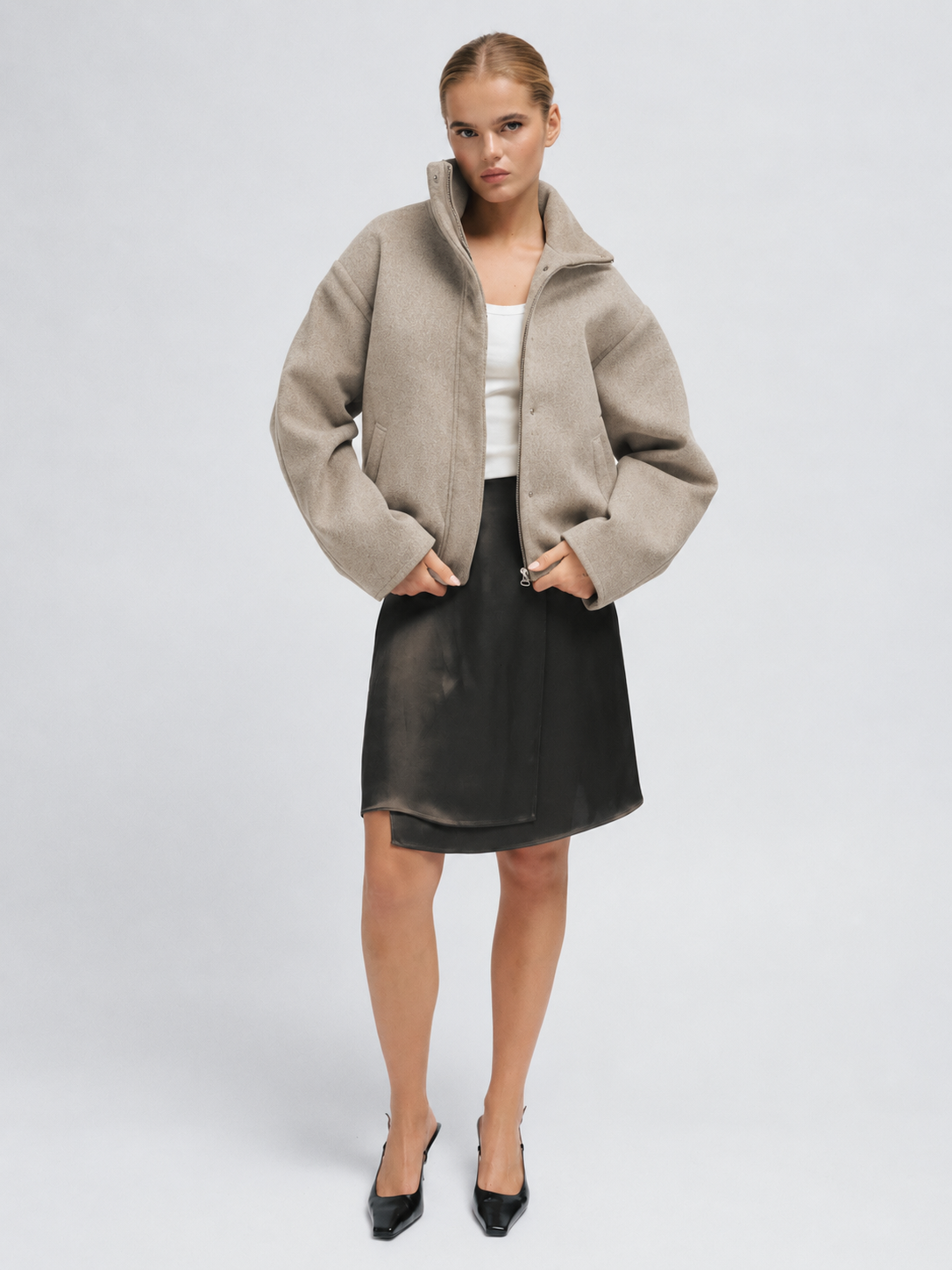 Lucca Bomber Jacket Beige