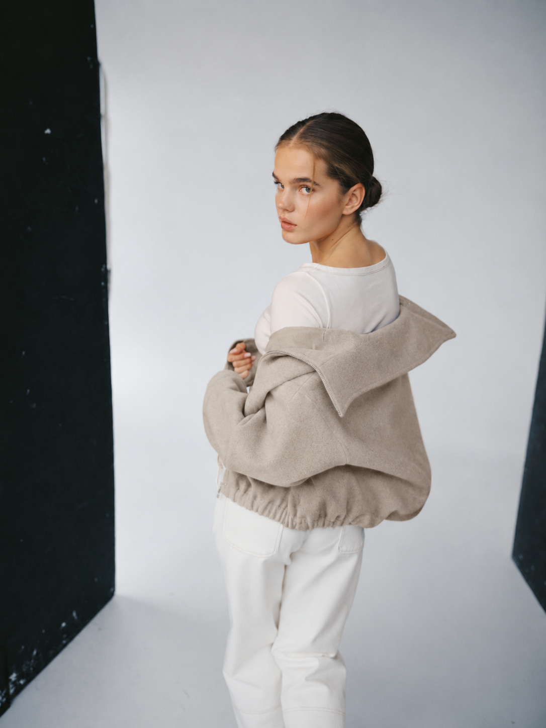 Lucca Bomber Jacket Beige