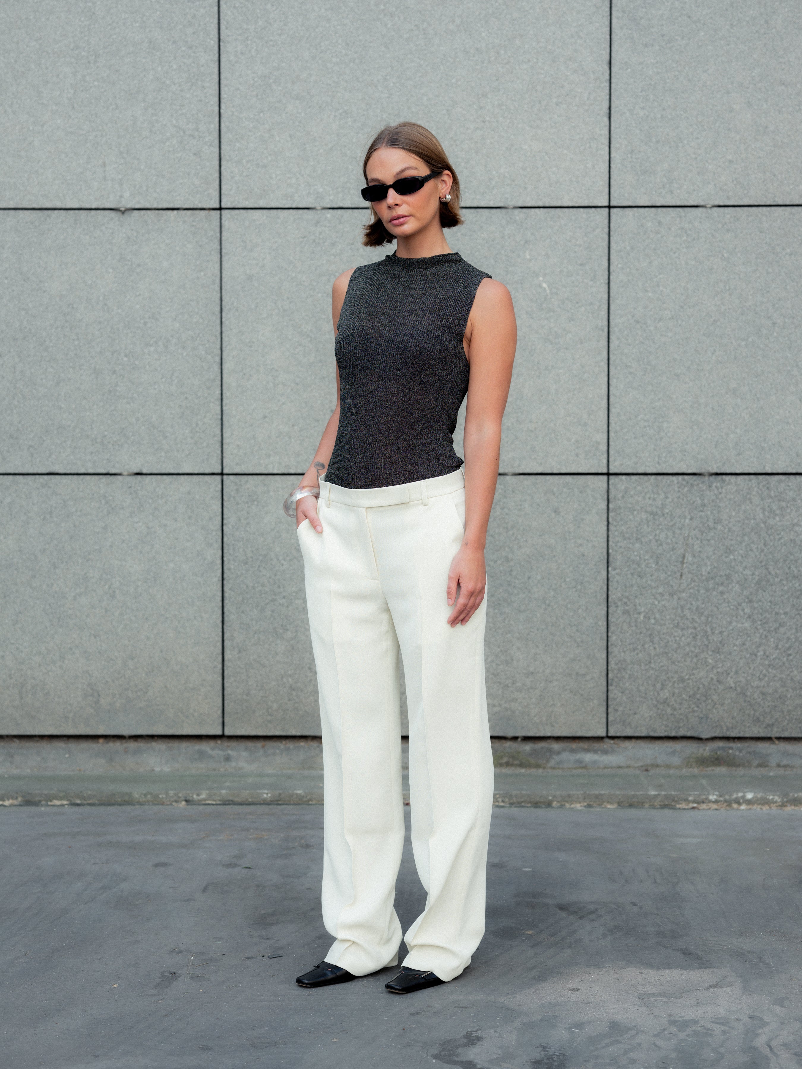 Marie Trousers White