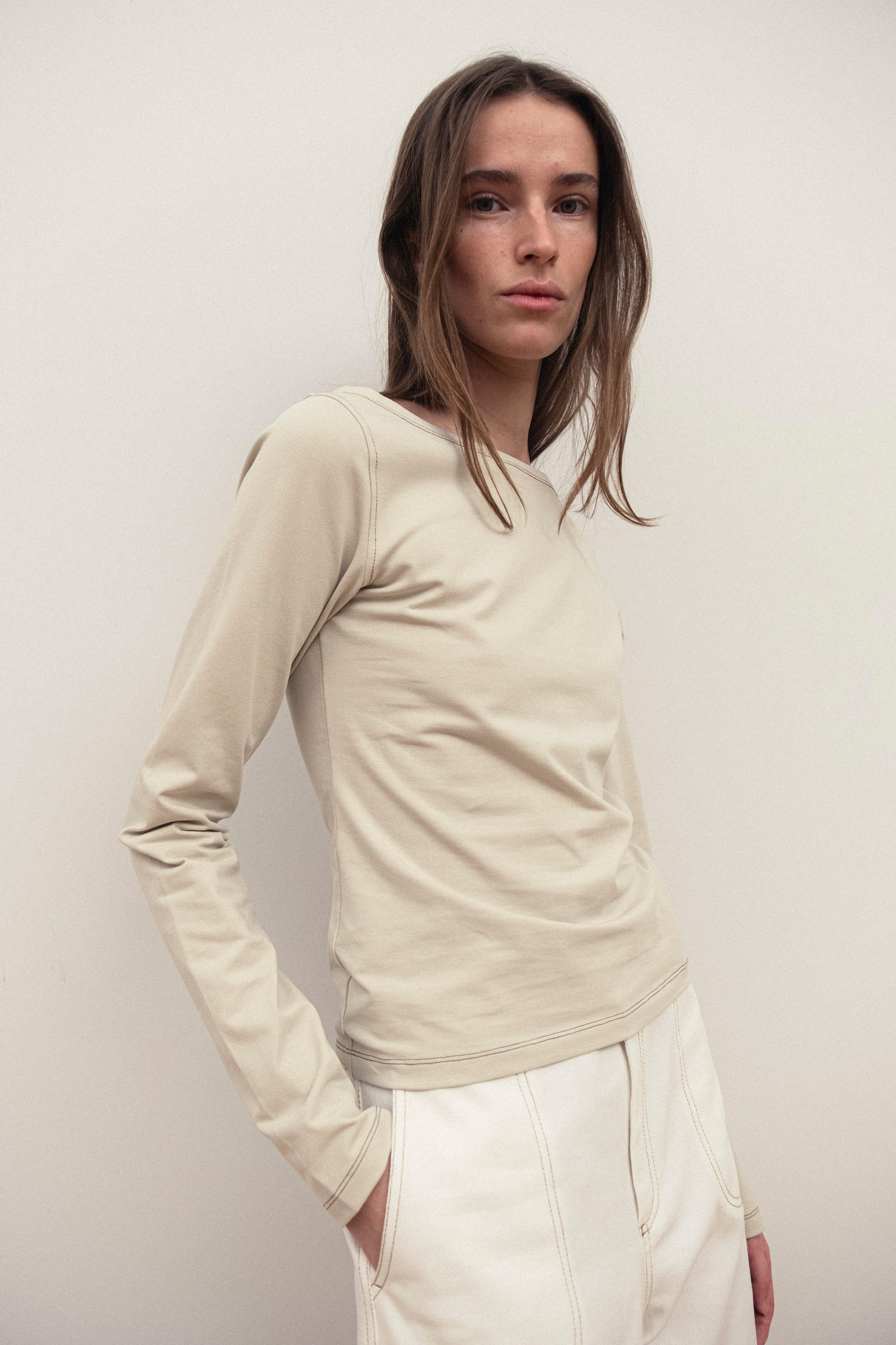 Frederikke Top Beige