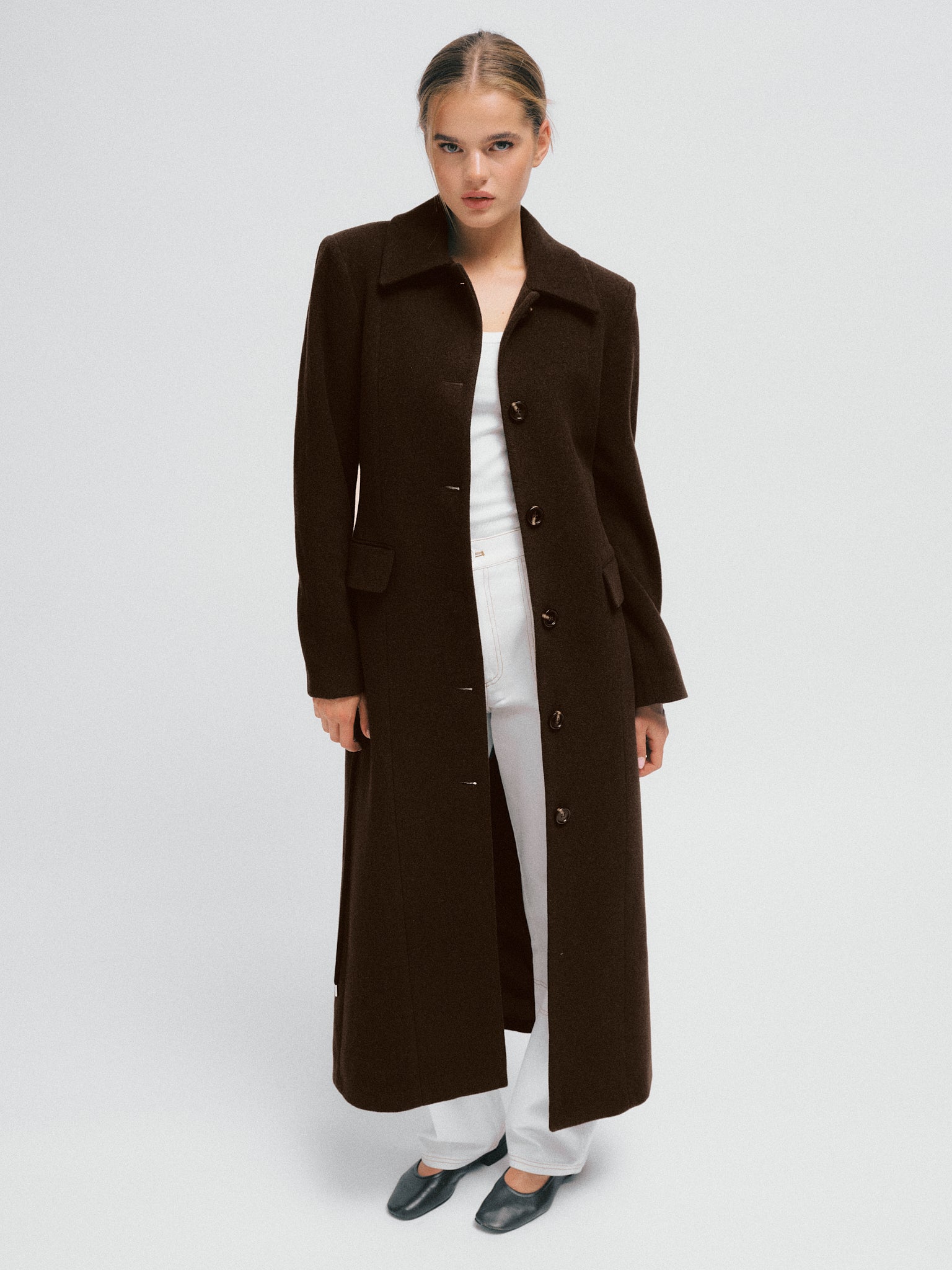 Julie Coat Dark Brown