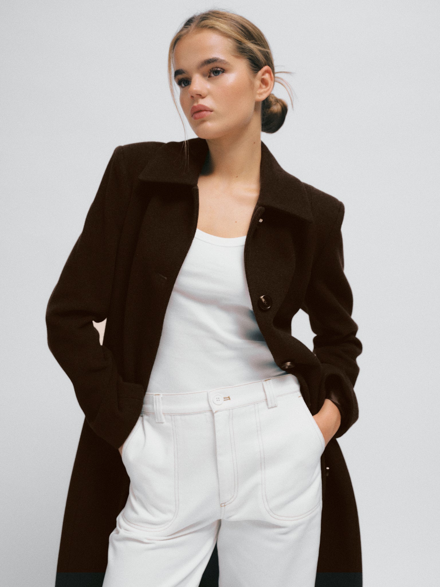 Julie Coat Dark Brown