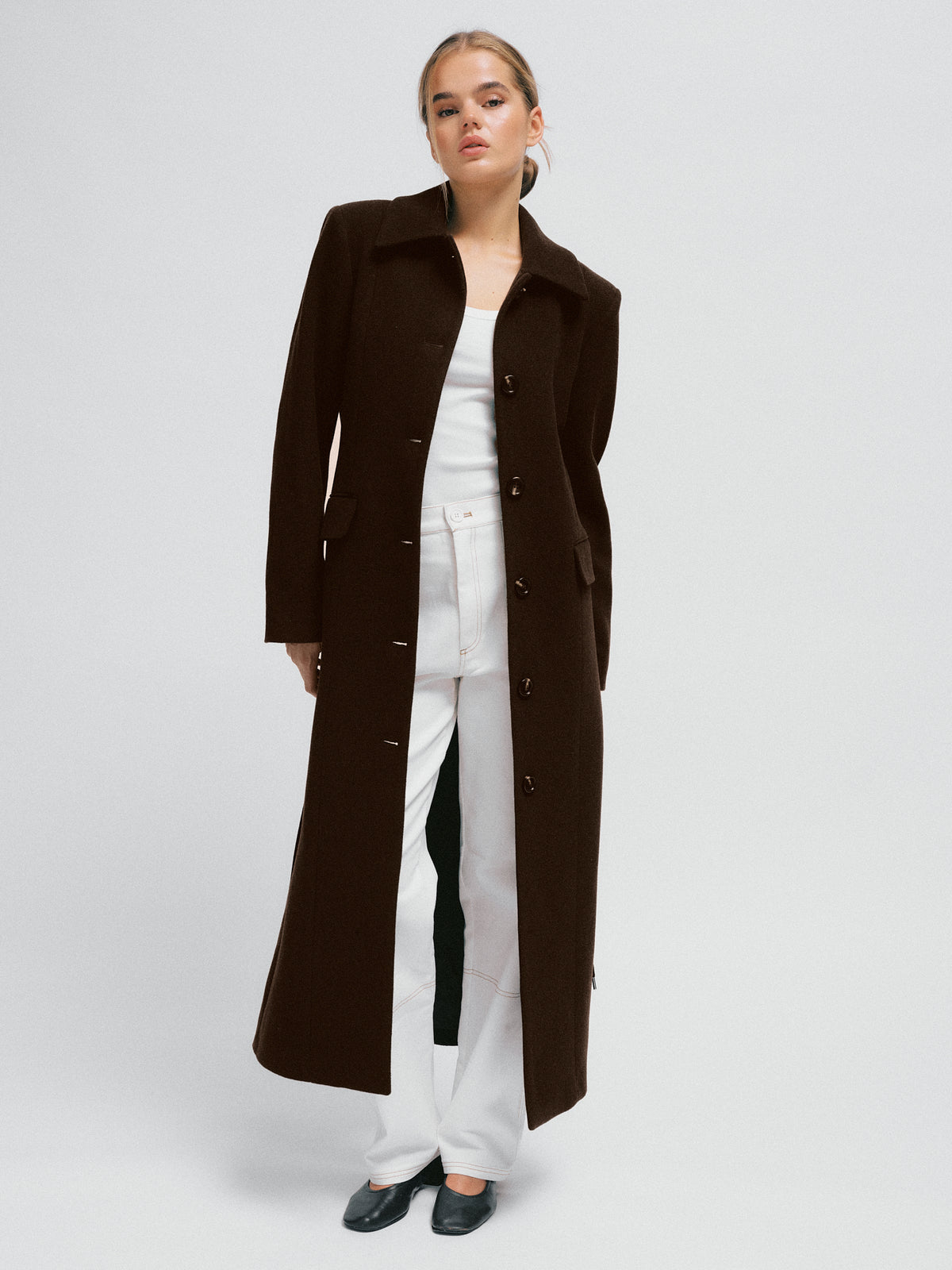 Julie Coat Dark Brown