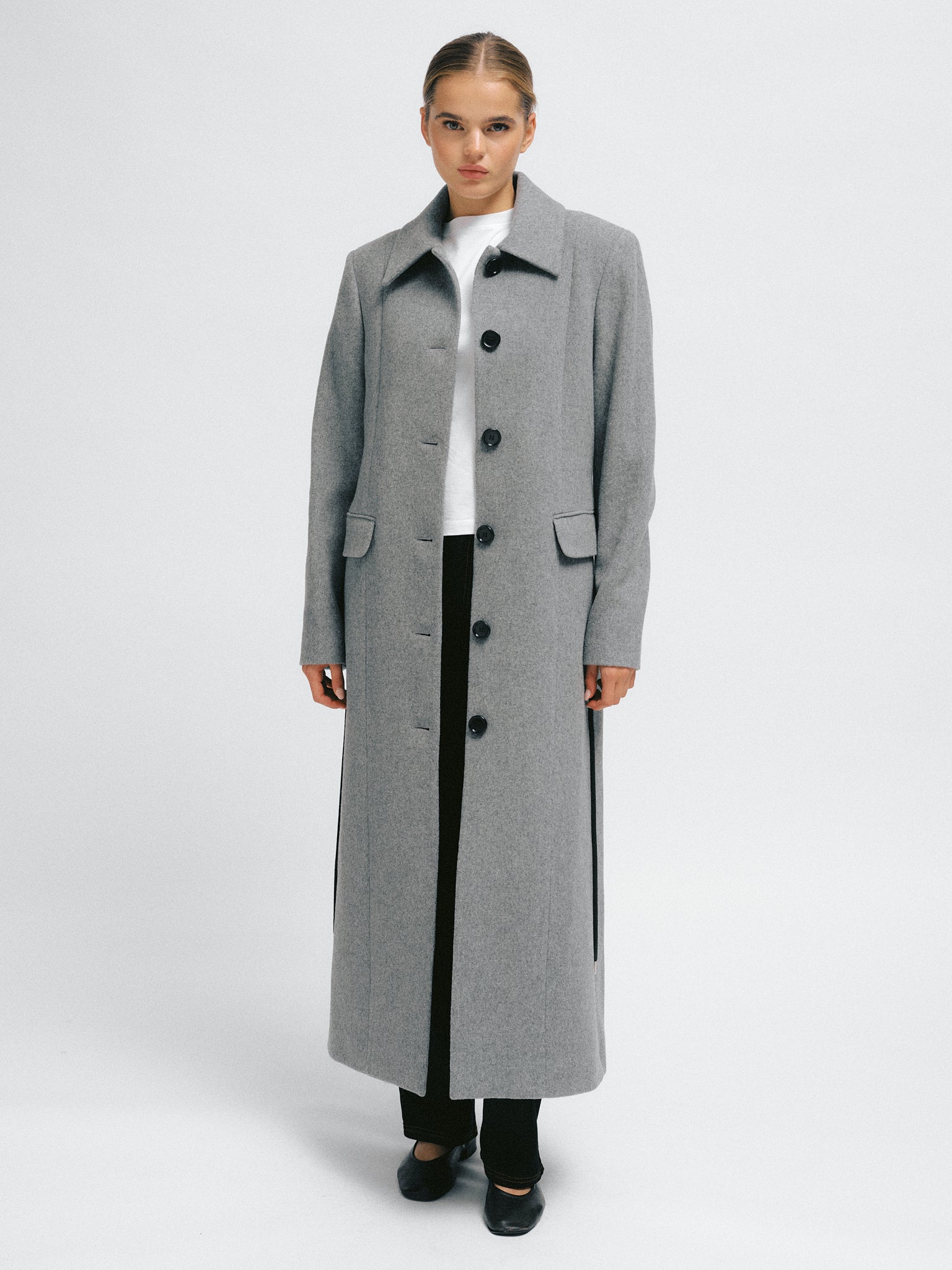 Julie Coat Light Grey