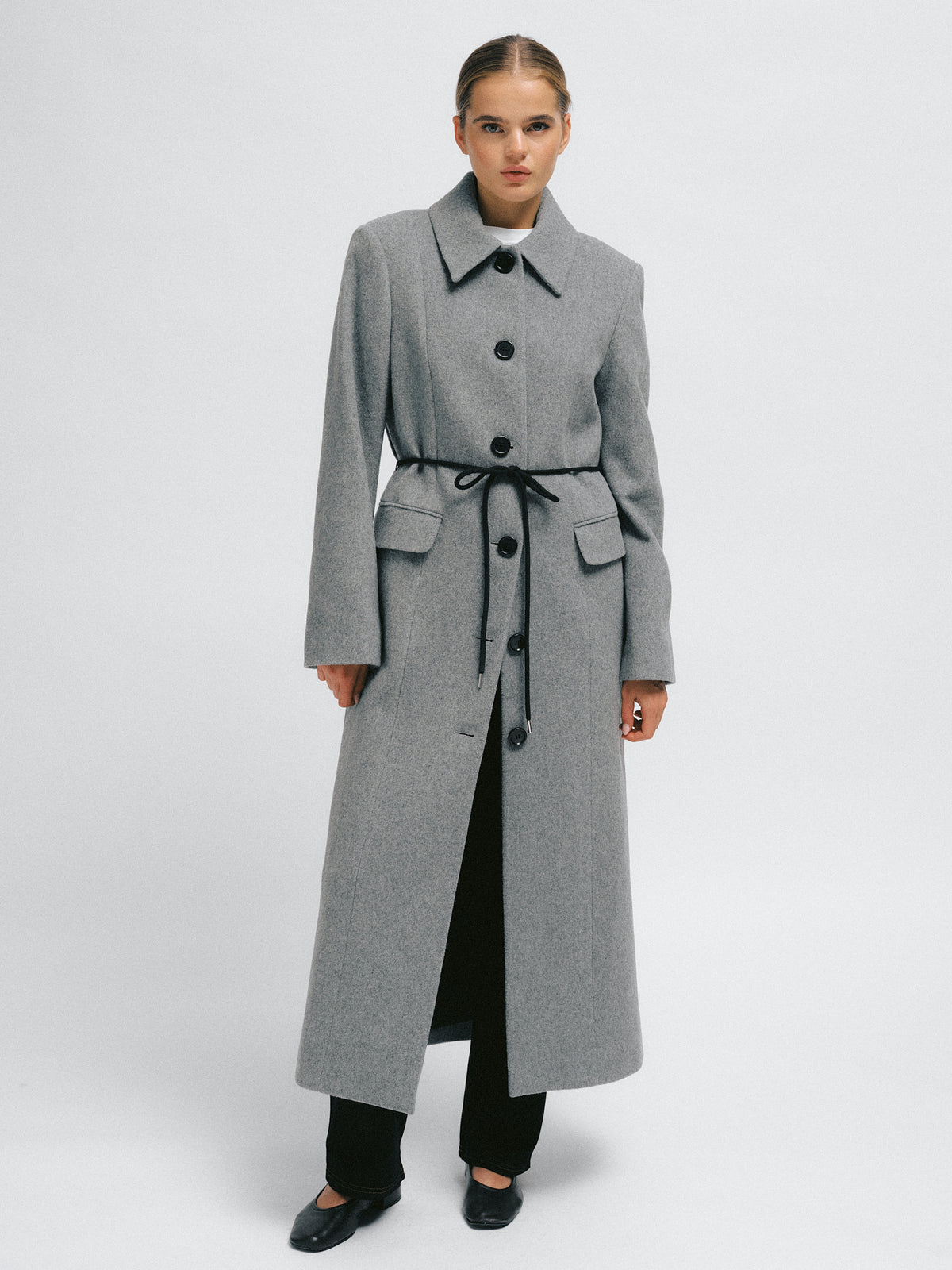 Julie Coat Light Grey