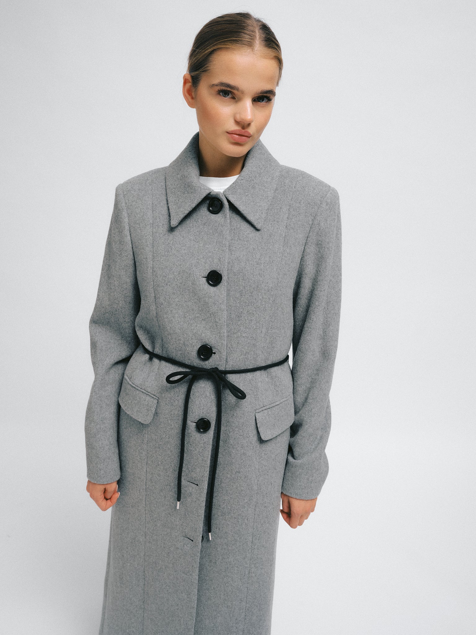 Julie Coat Light Grey