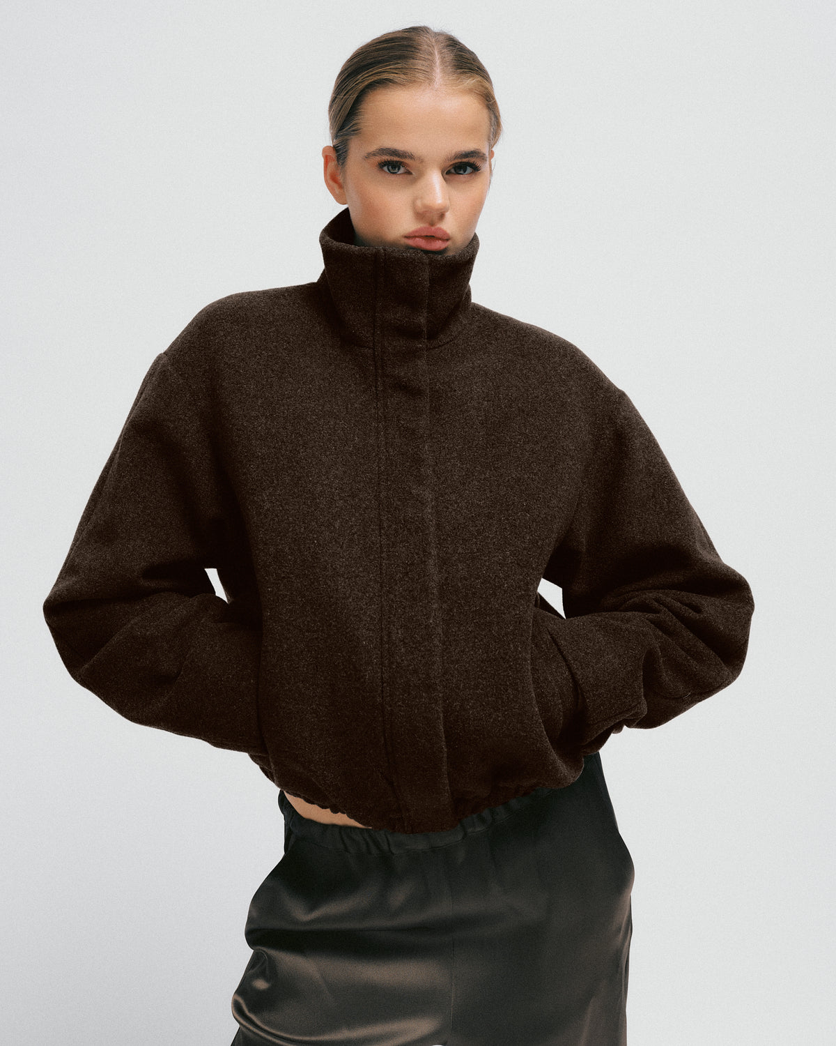 Lucca Bomber Jacket Dark Brown