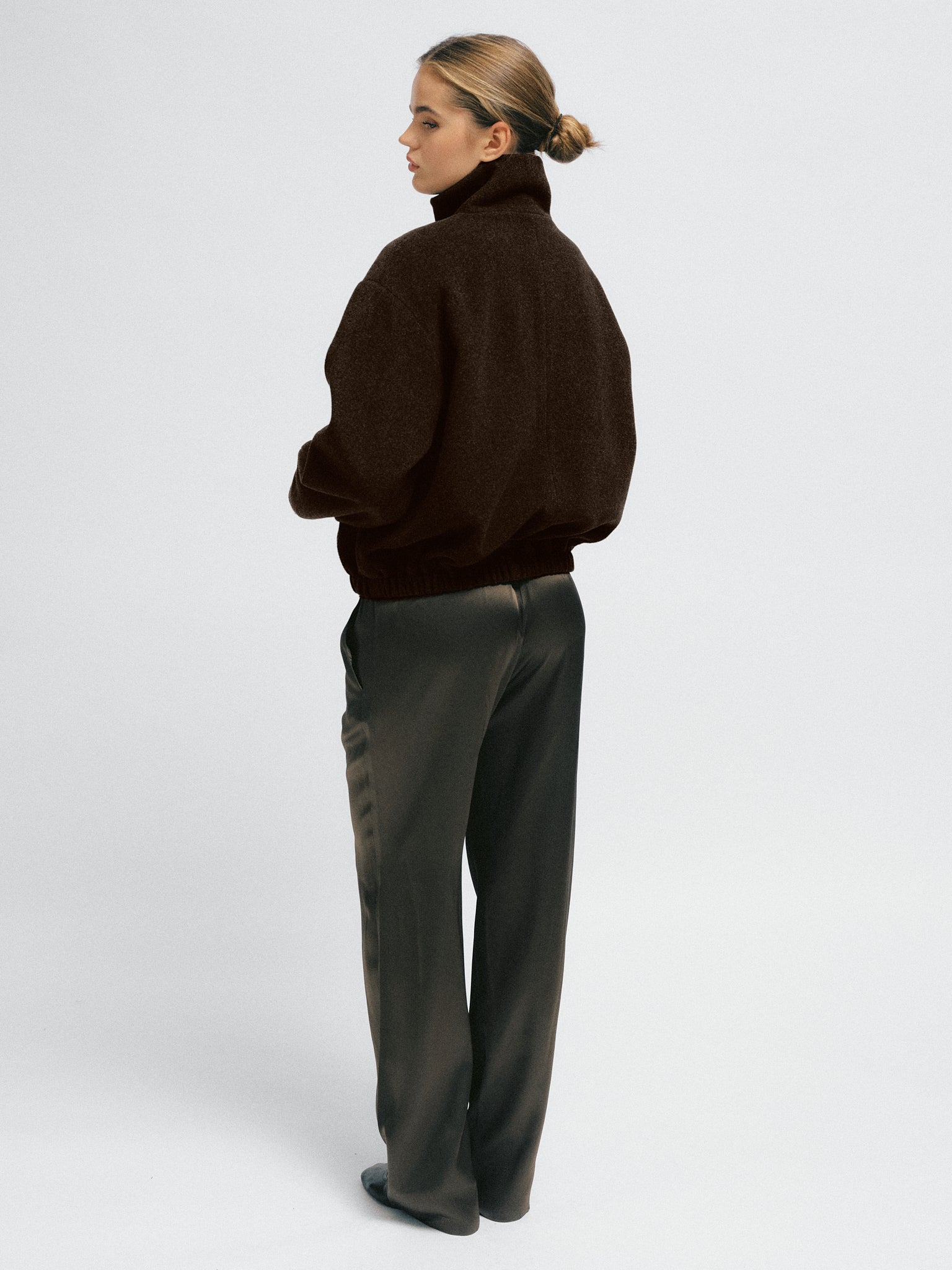 Lucca Bomber Jacket Dark Brown