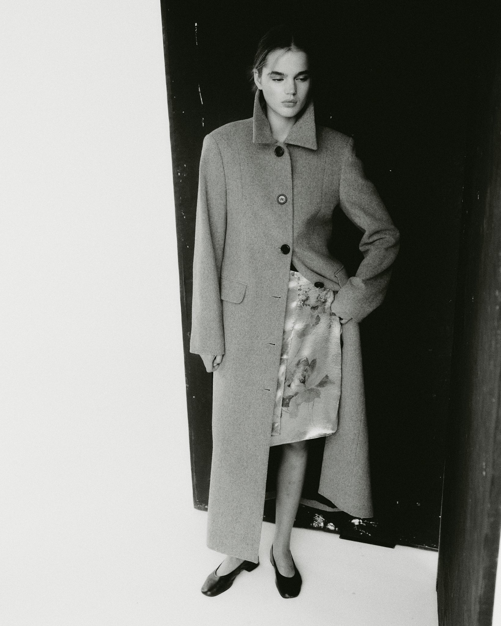 Julie Coat Light Grey