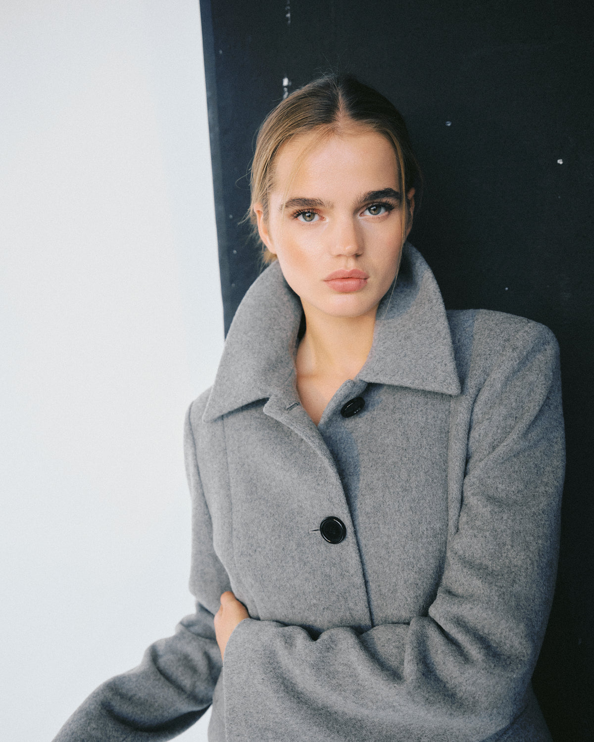 Julie Coat Light Grey